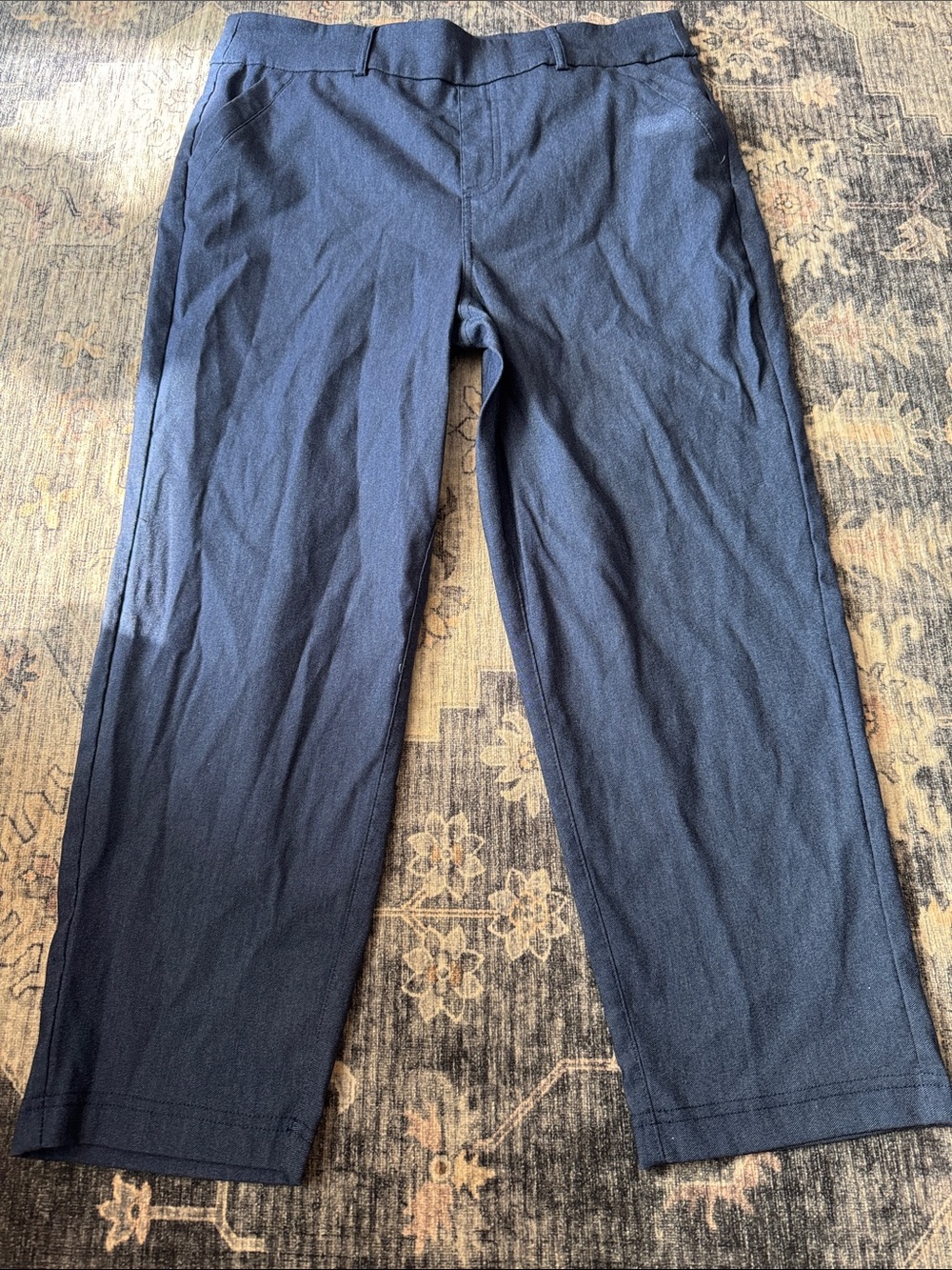 Mario Serrani Dark Navy Cropped Dress Capris